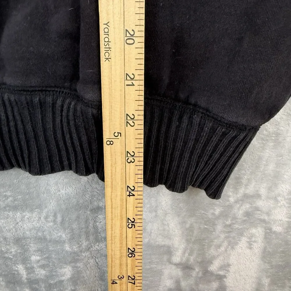 Y2K Old Navy Sherpa Lined Toggle Hoodie Jacket Men’s XXL Black